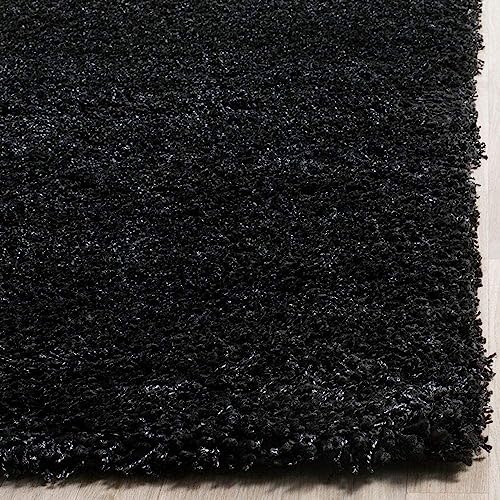 Image of Solid Shaggy Rugs and Carpet for Bedroom Living Room 2x6 Feet M-19