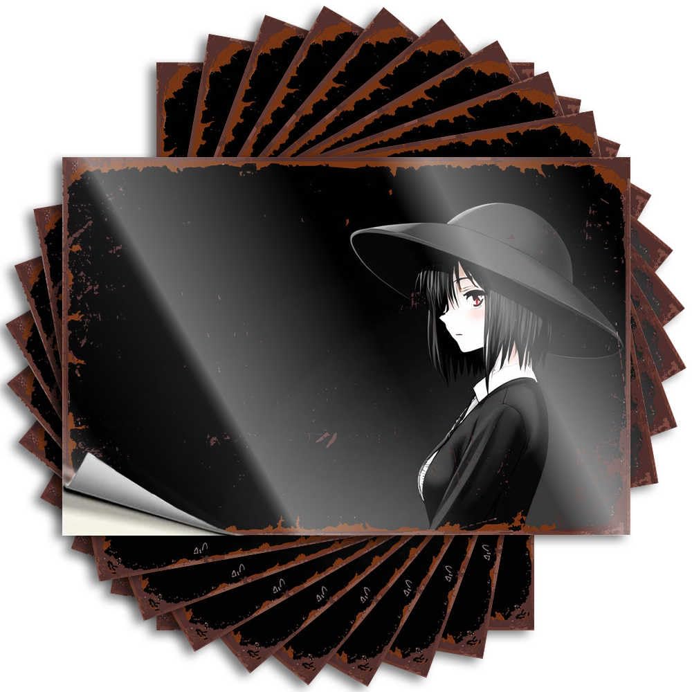 Fzfn Men's Colour Decal Western Bathroom Stuff For Hard Dark Enigma: A Mysterious Figure In Shadows - No Residue Decals For Science(6X9cm)