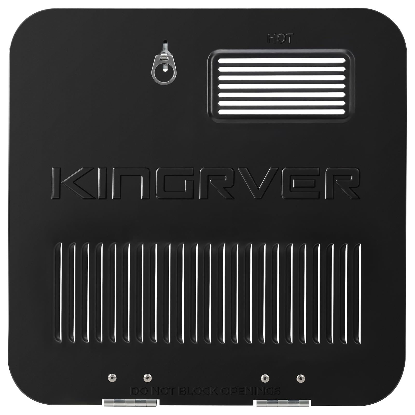 KINGRVER 6 Gallon RV Tank Water Heater Door, 15"x 15", Black