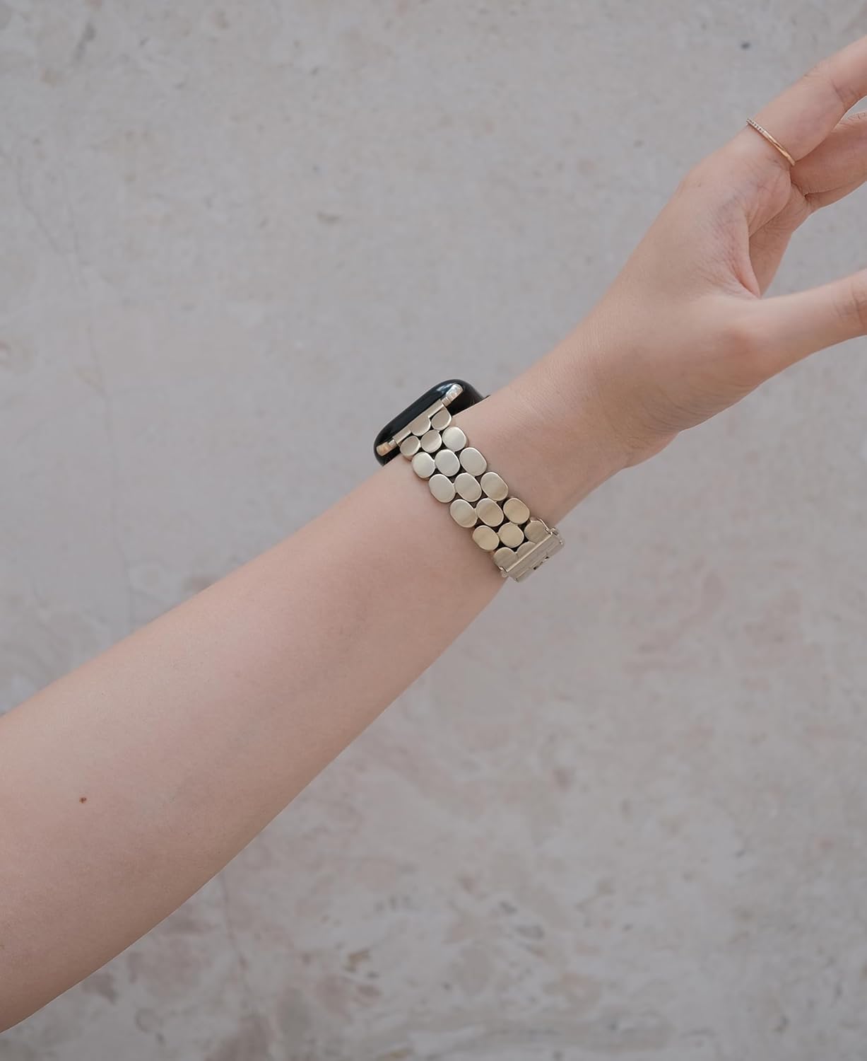 Dressy Band for Apple Watch 40mm 41mm 42mm 38mm 44mm 45mm 46mm 49mm for Women, Designer Band for Apple Watch Series 10,Se,9,8,7,6,5,4,3,2,1 for iWatch, Brushed Finishing