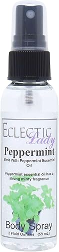 Eclectic Lady Spray corporal de menta, 2 onzas, espray corporal para mujeres con fragancia limpia, ligera y suave, colonia con aroma suave y sutil