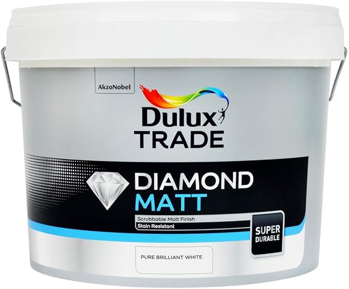 Dulux Diamond Matt (Pure Brilliant White)10 L Amazon.co.uk DIY & Tools