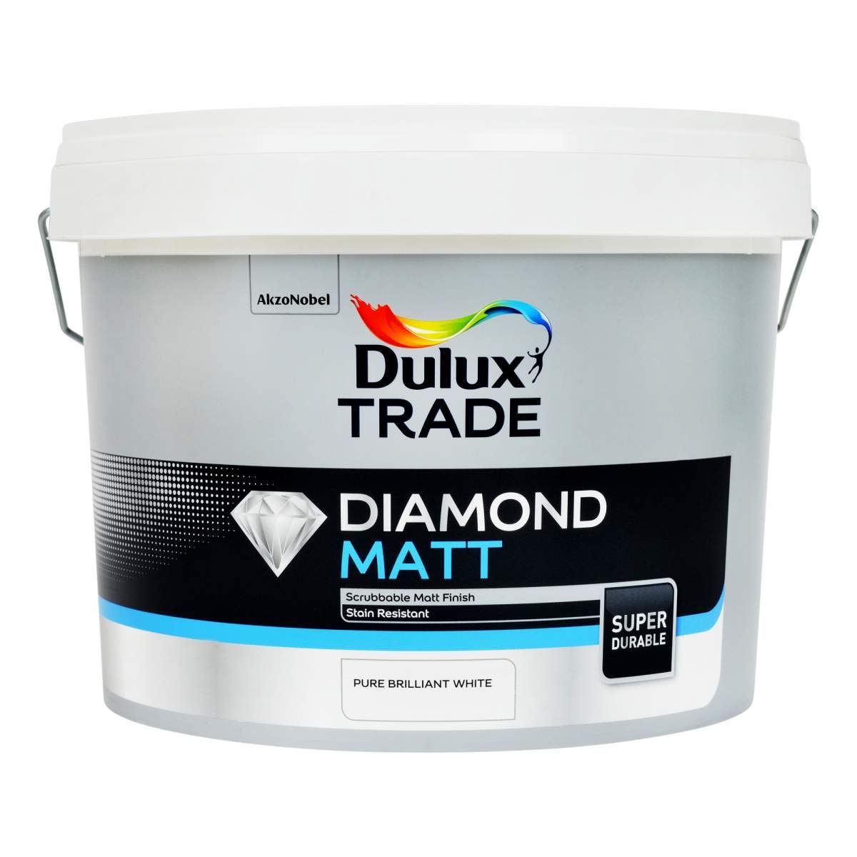 Dulux Trade Pure Brilliant White Diamond Matt 10L