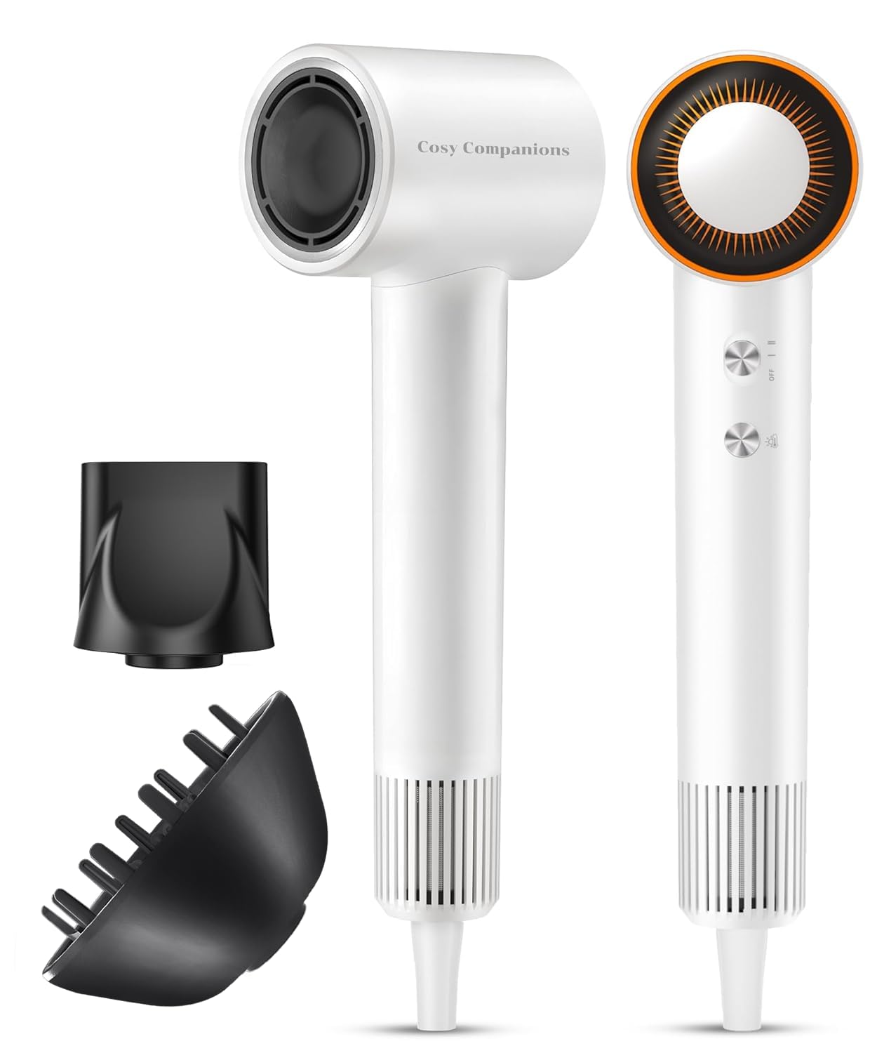 Photo 1 of Cosy Companions Hair Dryer, 150000 RPM High-Speed, 500M Negative Ions, White