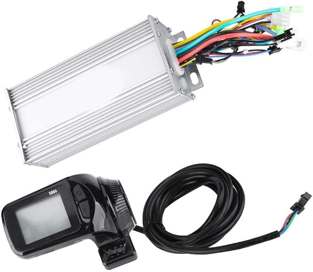 FEBT Motor Brushless Controller E-Bike, 24V/36V/48V/60V 1000W Waterproof LCD Panel Motor Brushless Controller Kit for Electric Bicycle E-bike Scooter, DIY E-Bike Accessories(1000W48V)