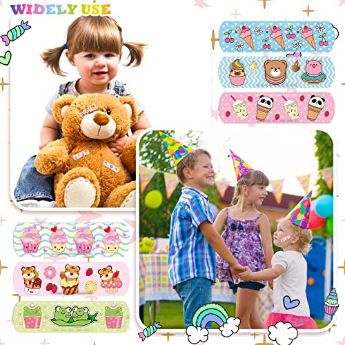 Kids Bandages Bulk Kids Cute Cartoon Bandages Flexible Adhesive Colorful Bandages Waterproof Breathable Bandages Protect Scrapes And Cuts For Girls Boys Children Toddlers (120 Pieces) #TOP6