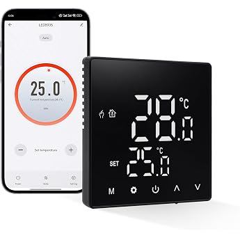 CNBINGO Smart Thermostat Underfloor Heating WLAN Room Thermostat 230 V