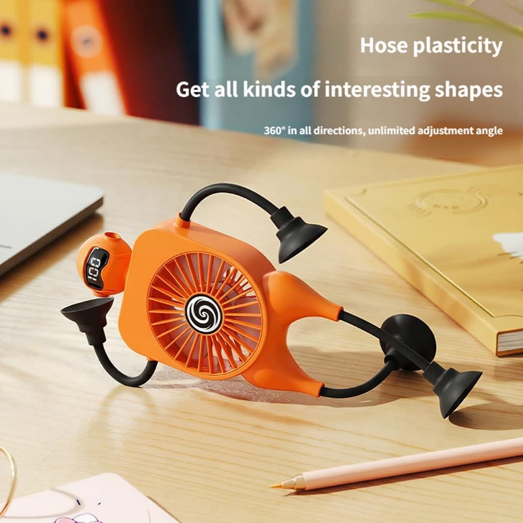 Intelligent Desktop Fan With Protective Silicone Case Ideal For Baby pushchair