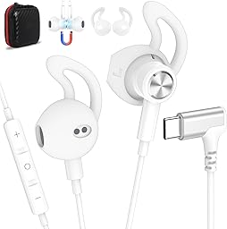 Écouteurs USB-C pour HONOR 400 Smart 5G X9d X8d, Écouteurs intra-auriculaires magnétiques type C Avec microphone et contrôle volume pour Google Pixel 10 9 REDMI Note 15 Pro+ Galaxy S26 S25 A17 A56 A36