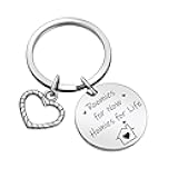ZQEOU Roomie Thank You Key Chain Roomate Birthdays Keychain Cousin Gift