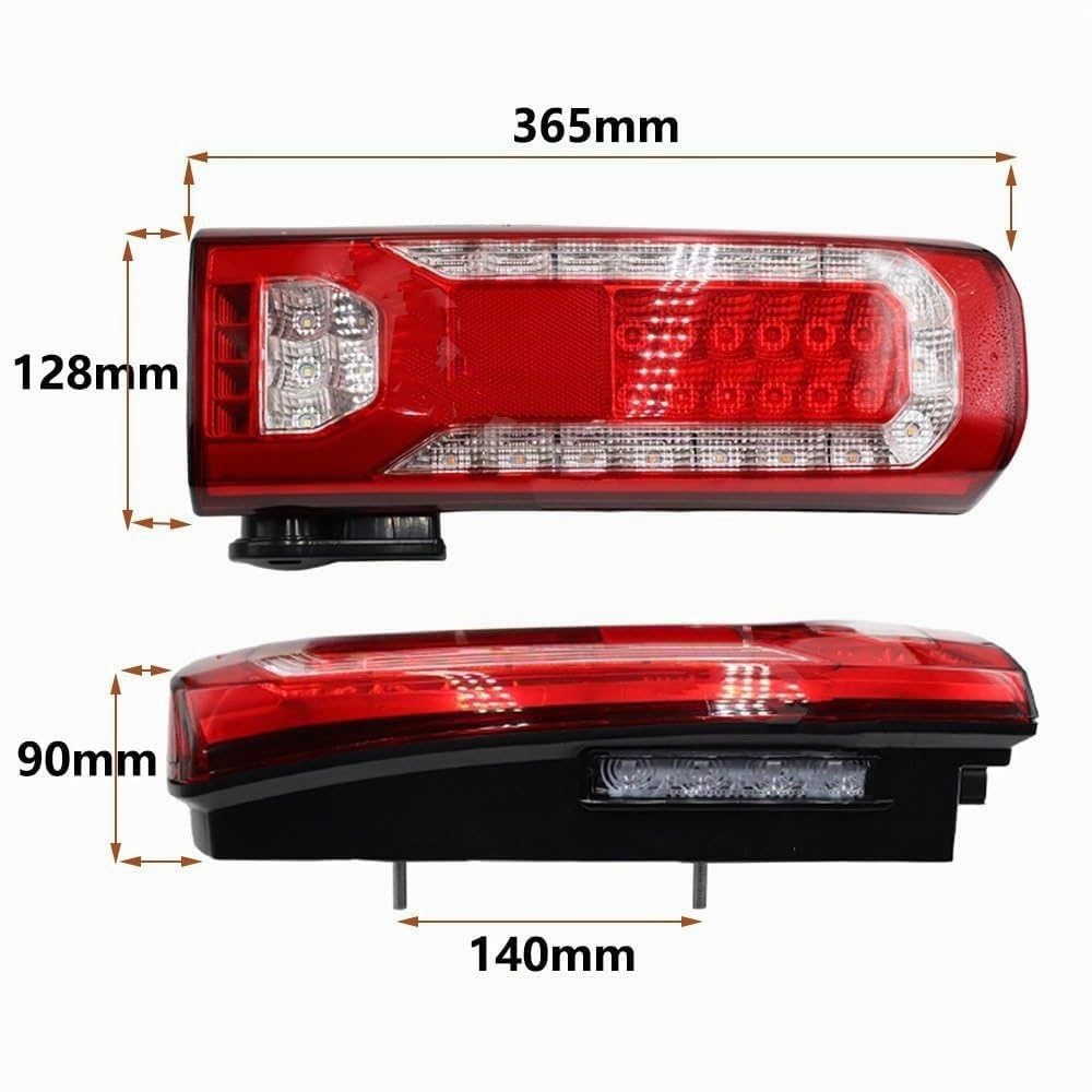 Rücklicht Rückleuchte für Mer-ce&des für Be&nz LKW für Actros MP4 MP5 Anhänger LKW Rücklicht 24V 2 pcs, 0035441003 0035442103 Rückleuchten Lampe Montage