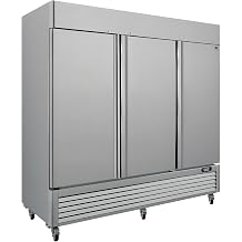 Kenmore Commercial Freezer Upright Convertible Refrigerator, Frost Free, Congelador For Restaurant, Industrial Use, Cafe, Shop, Buffet Station, Reach-In Full-Size 72 Cu.ft Stainless Steel