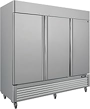 Kenmore 72 Cu.ft Commercial Freezer – Upright Convertible Refrigerator, Frost Free, Congelador For Restaurant, Industrial Use, Cafe, Shop, Buffet Station, Reach-In Full-Size, Stainless Steel
