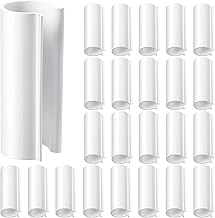 Jetec 32 Pcs PVC Pipe Clips Pool Cover Clamps for Above Ground Pool Greenhouses, Row Covers, Garden, Shelters, Bird Protection, 2.4 Inch Long(for 1/2 Inch PVC Pipe,White)