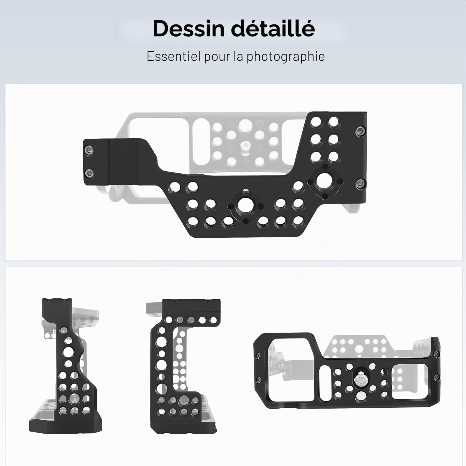 Sony A7II A9 A7III A7M3 A7RIII A73 A7R3 Cage Caméra Rig Chaussure Froide