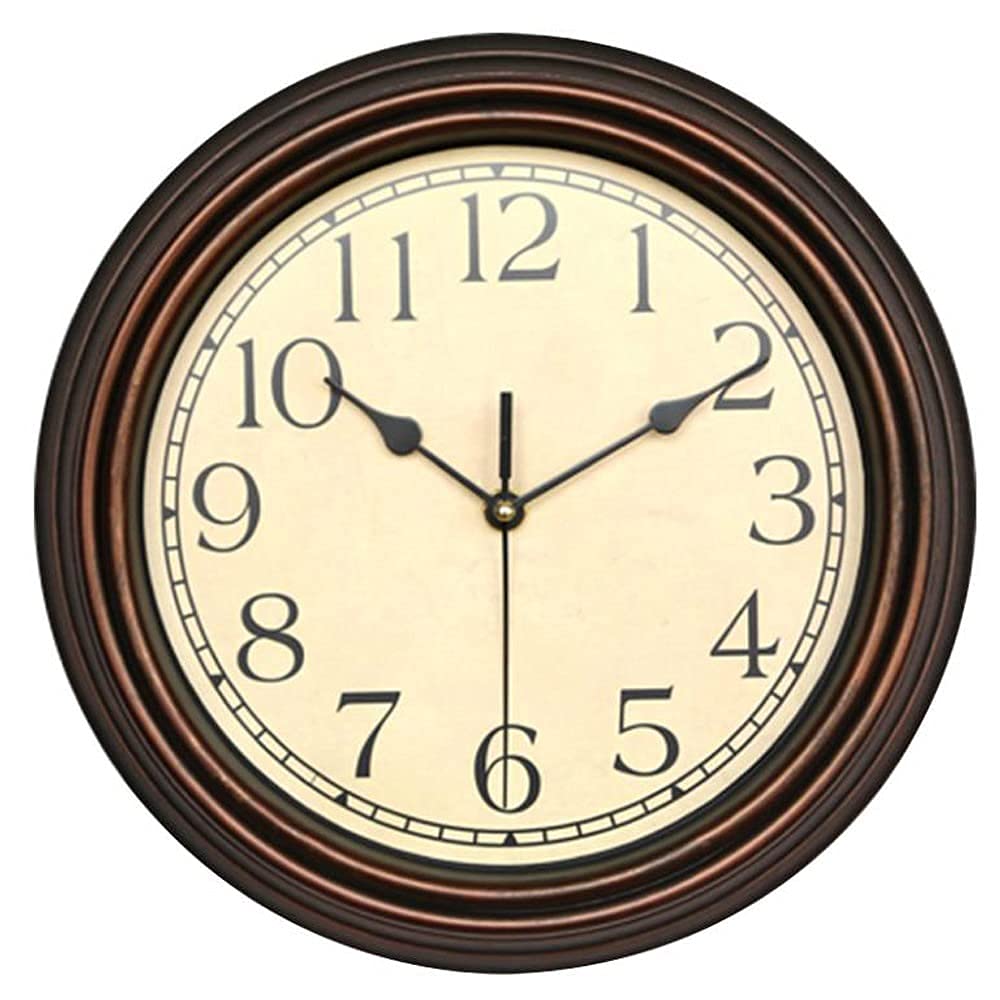 Horloge de Jardin pour Terrasse et Salon Rétro Étanche 30 cm