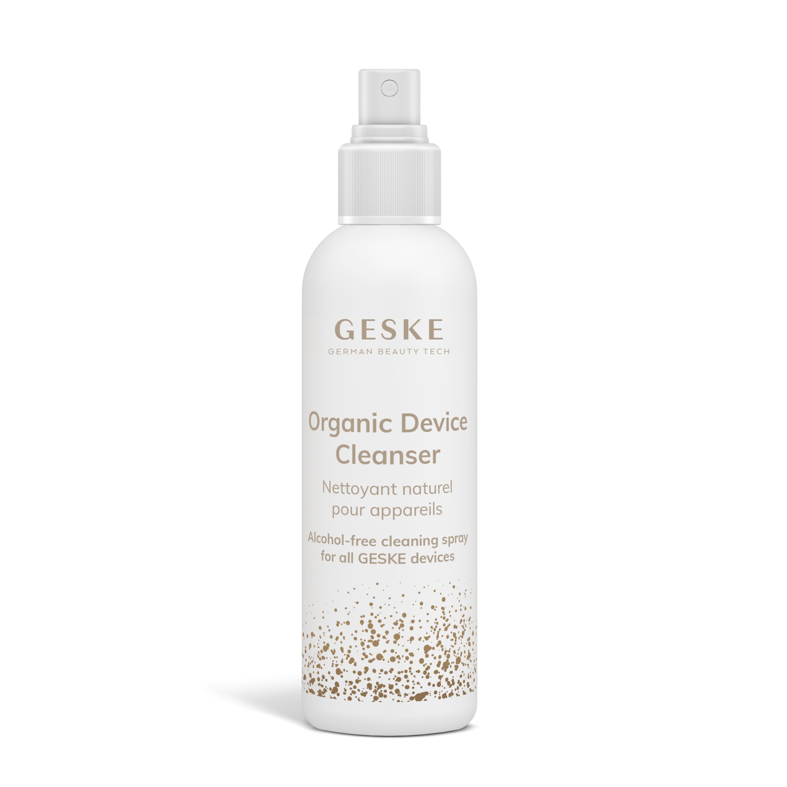 GESKE Organic Device Cleanser | Spray detergente senza alcool | Per tutti i dispositivi GESKE | Vegano | Non corrosivo | Senza profumazioni né coloranti