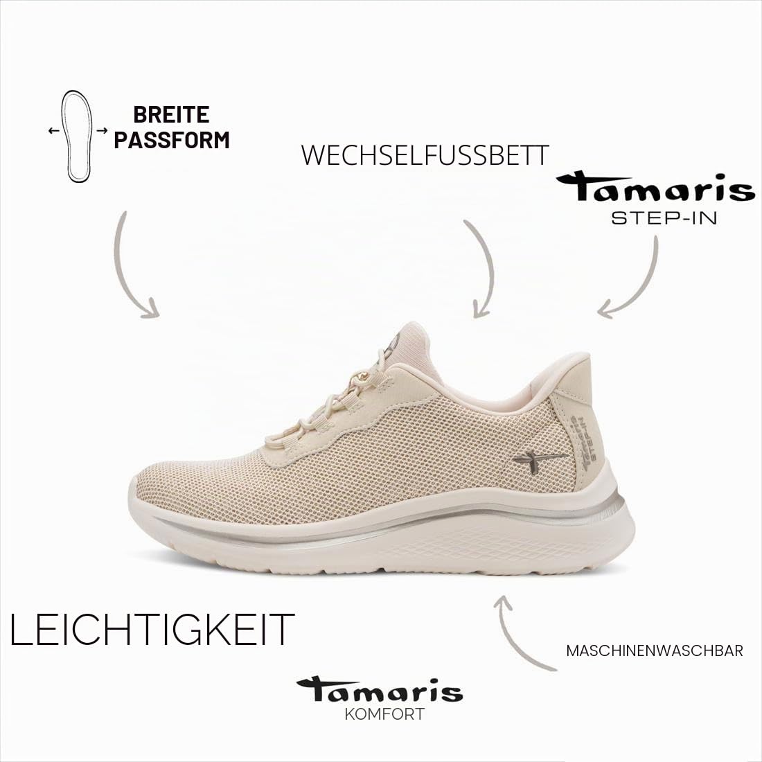 Tamaris Wide FIT Sneaker 8-83726-45 H-Weite