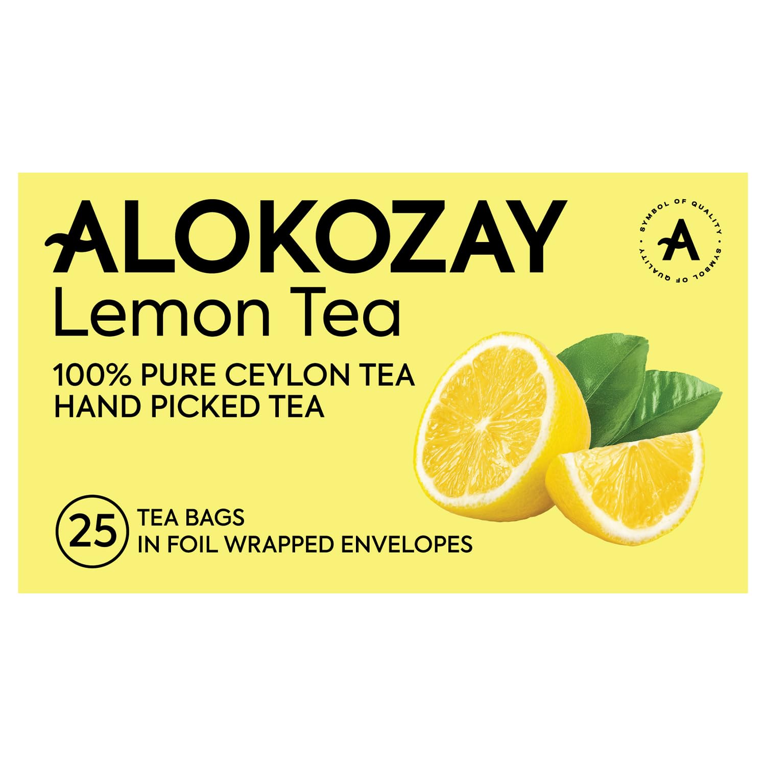 Premium Tea Lemon Tea Pure Ceylon Black Tea 25 Sachets, 50g