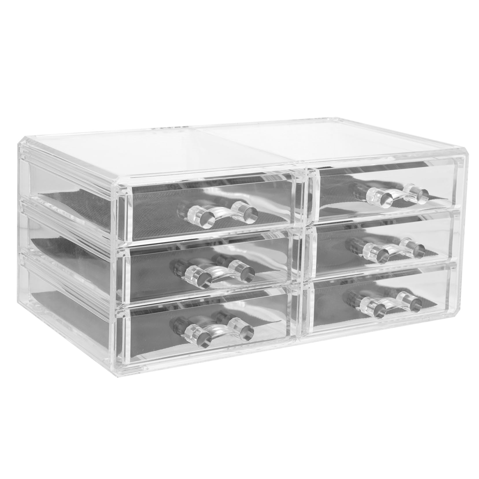 Transparent Organisateur de Maquillage Tiroirs en Acrylique, Grand