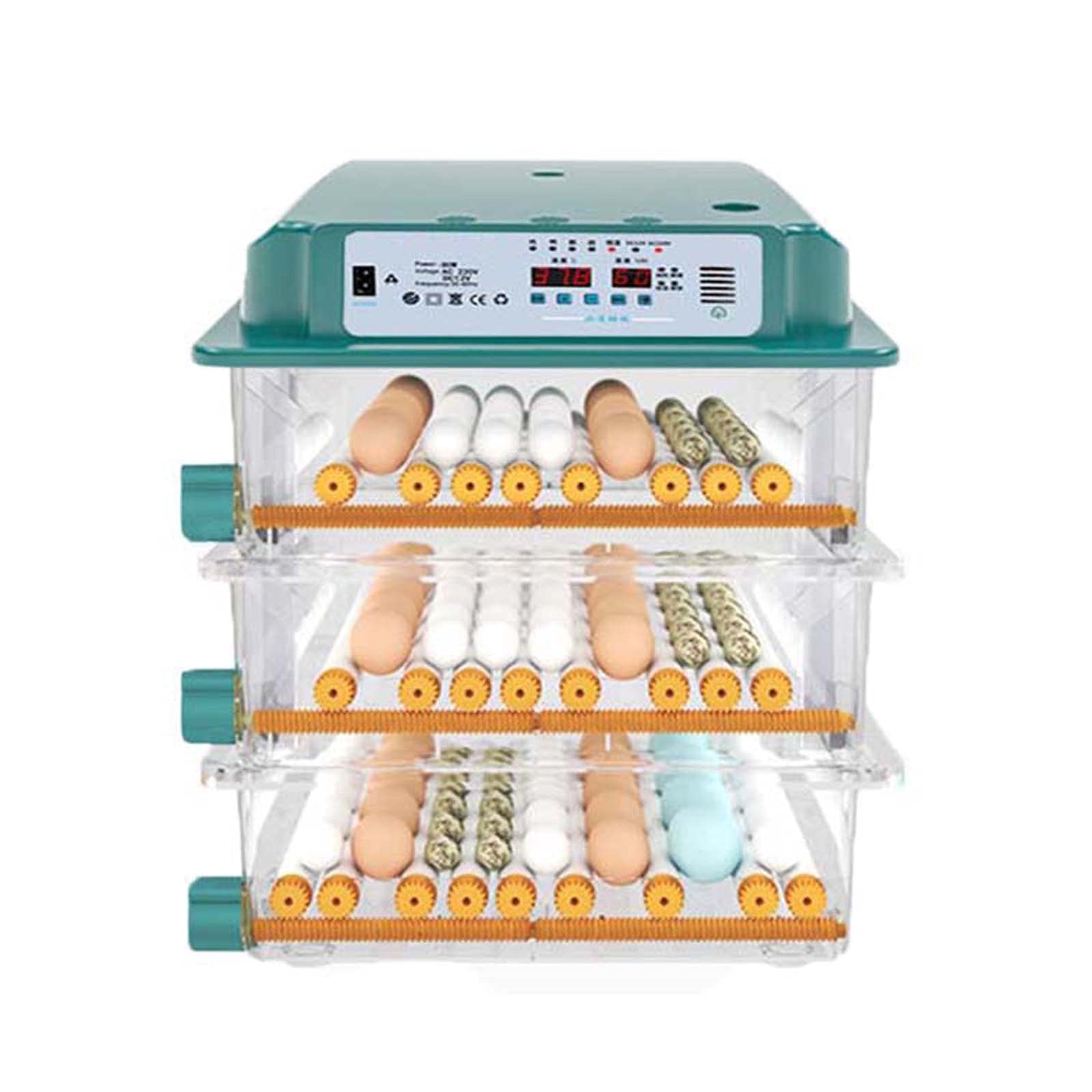 Incubadora de pollitos para el hogar, Incubadora de criadora, Incubadora automática de huevos, Incubadora de pollitos, Granja controladora de incubadora para el hogar, para incubar ( 176 pieces)