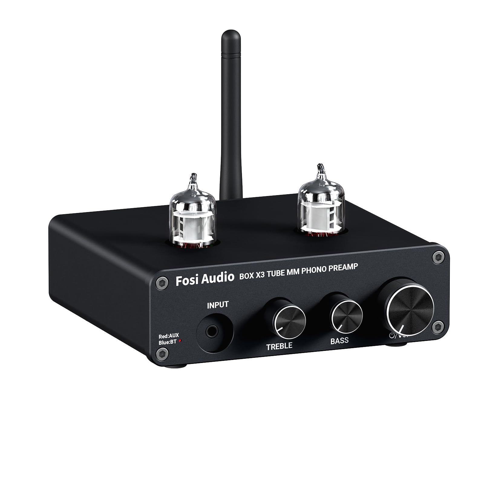 Fosi Audio Box X3 5654W Tube Phono Preamp Turntable Preamplifier for MM Phonograph Bluetooth 5.0 Mini Stereo Hi-Fi Pre-Amplifier for Home Audio Record Player Sound System-image-35
