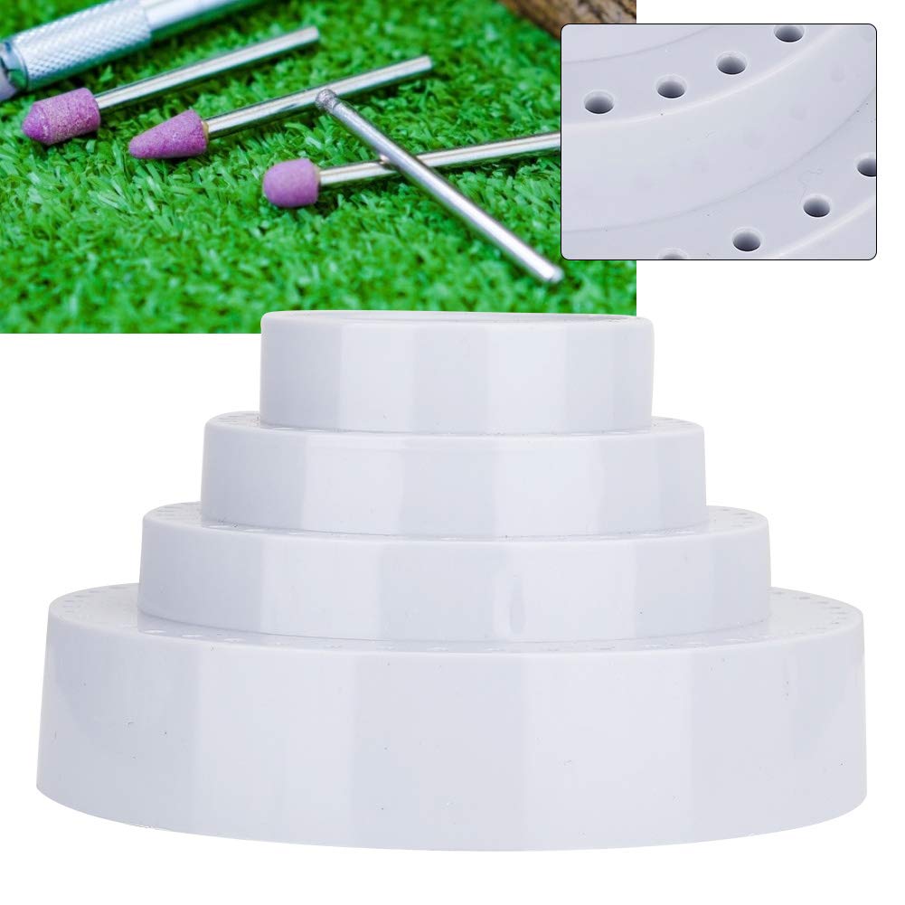 Wandisy July Summer Gifts Round Drill Bit Storage Case, Rotating Round Shape Drill Bit Storage Case Grinding Tool Tip Stand Organizer - Image 4