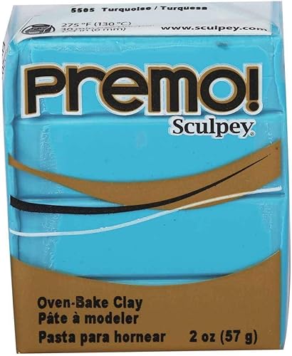 Premo Sculpey - Arcilla polimérica (2 onzas), color turquesa