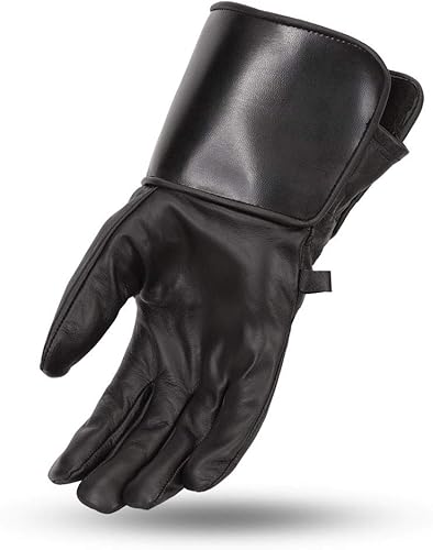 Vista 2 de First Mfg Co - Thanos - Guantes de cuero negros para hombre
