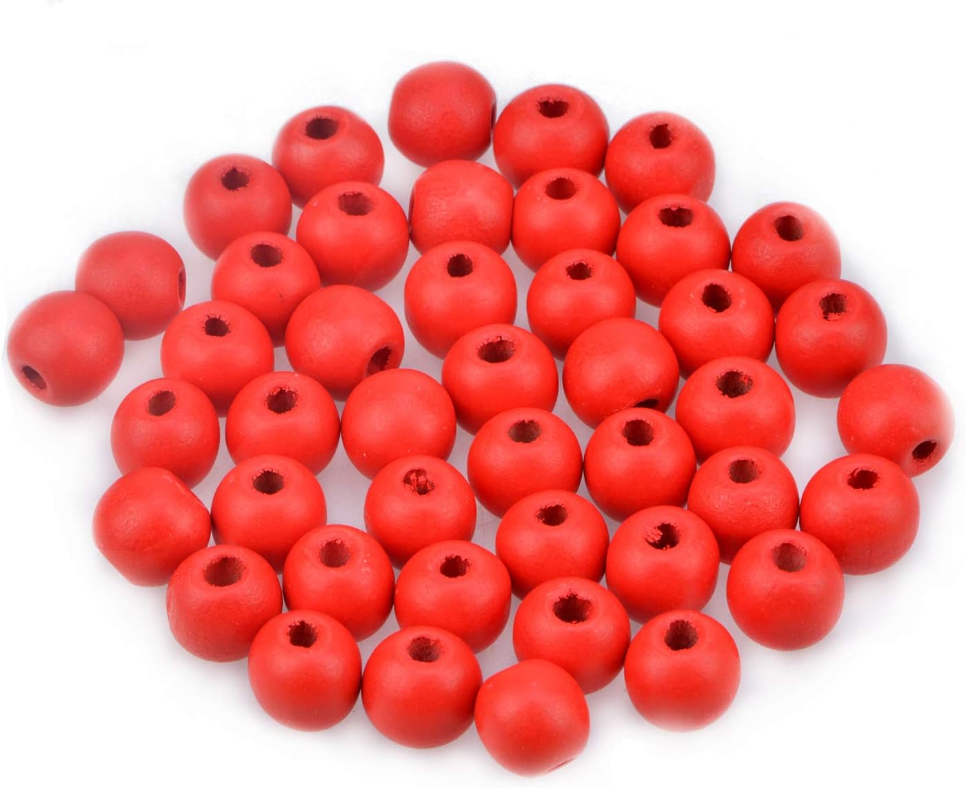 AD Beads Wood Spacer Loose Wooden Craft Beads Big Hole