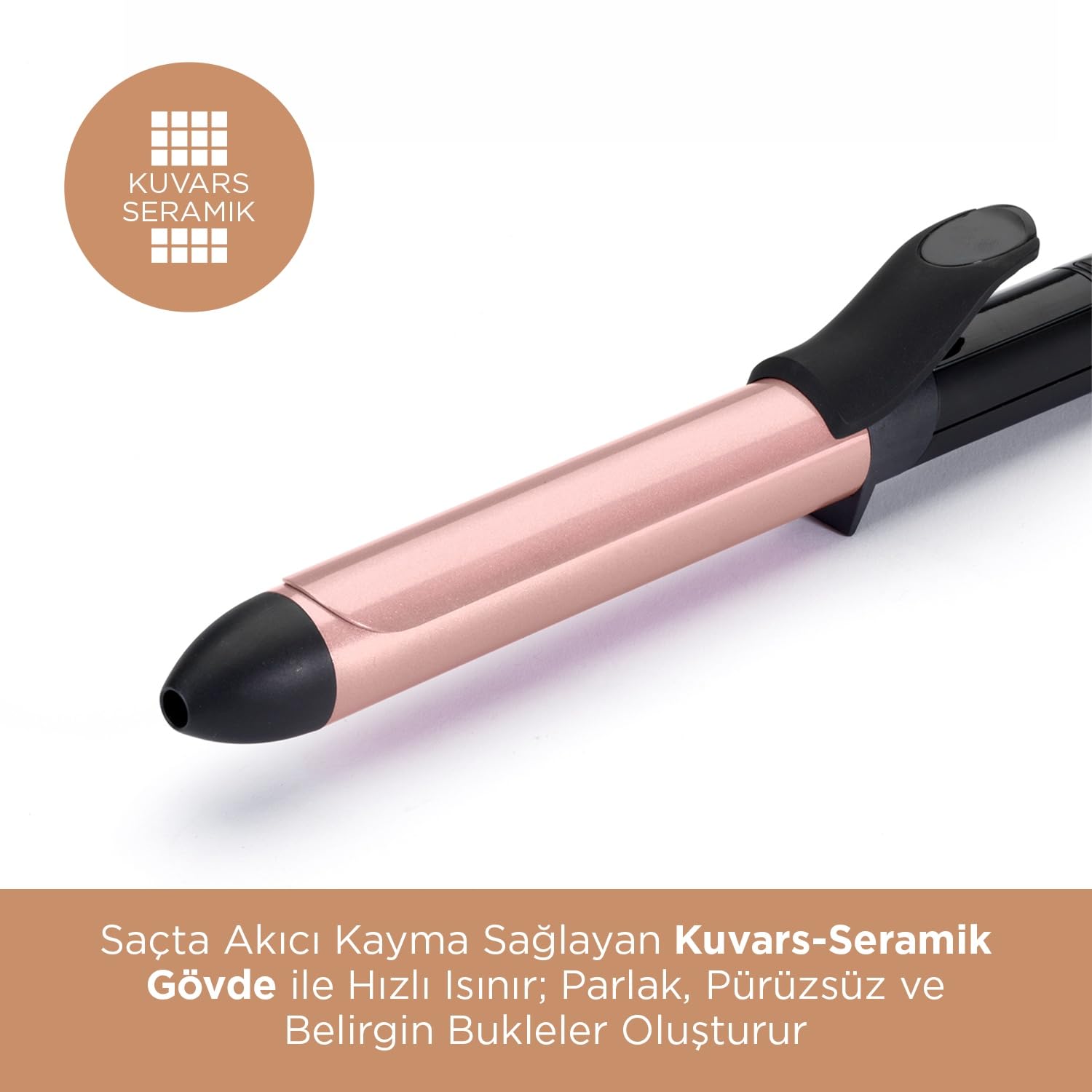 Babyliss Rose Quartz 25Mm Tong Saç Maşası, C451E