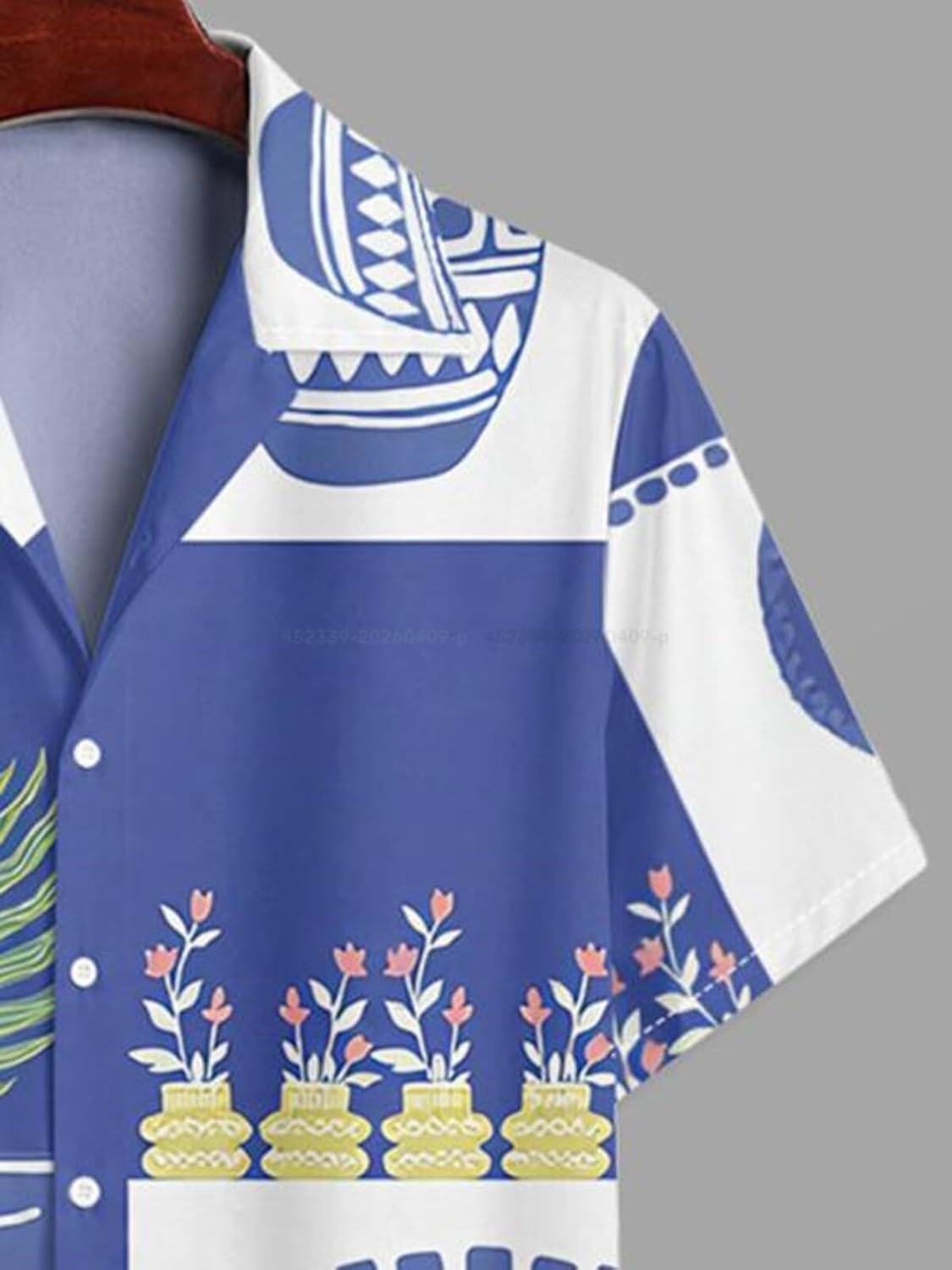 Mens Hawaiian Floral Print Summer Beach Outfits Short Sleeve Collared Shirt Drawstring Shorts Two Piece Set 2026