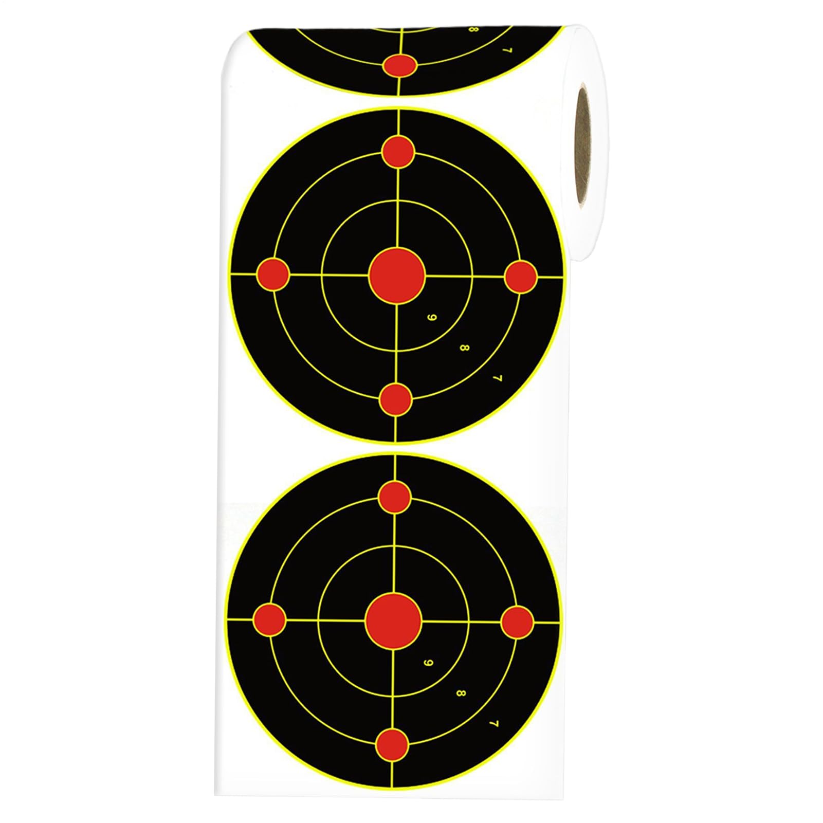 Cibles Éclaboussures - 15cm Papier Réactive, Autocollants | Objectif Éclaboussure Voir Facilement Vos Tirs | Cibles Éclat pour Entraînement, Adhésif Jaune Fluorescent