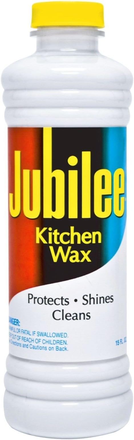Jubilee Kitchen Cleaning Wax - For Appliances, Surfaces & Bathroom 15 oz (Pack of 2)