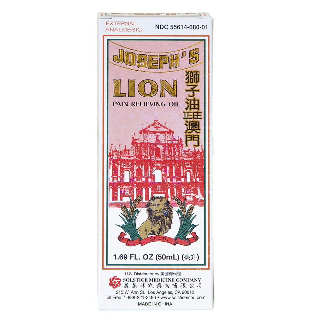 Joseph's Lion Pain Relieving Oil (Shi Chi Oil) (1.69 fl oz) (1 Bottle) (Solstice)