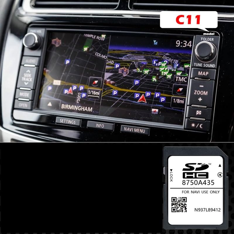 Carte SD Navigation GPS - Europe - 2025.A Compatible avec CITROËN C4 Aircross - MMCS C11 (A435)