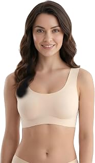 DClub Comfort Revolution Seamless Bra -Easy lite Full-Coverage Wireless Everyday Bra with Soft Comfort with Removable Pad. Price In India