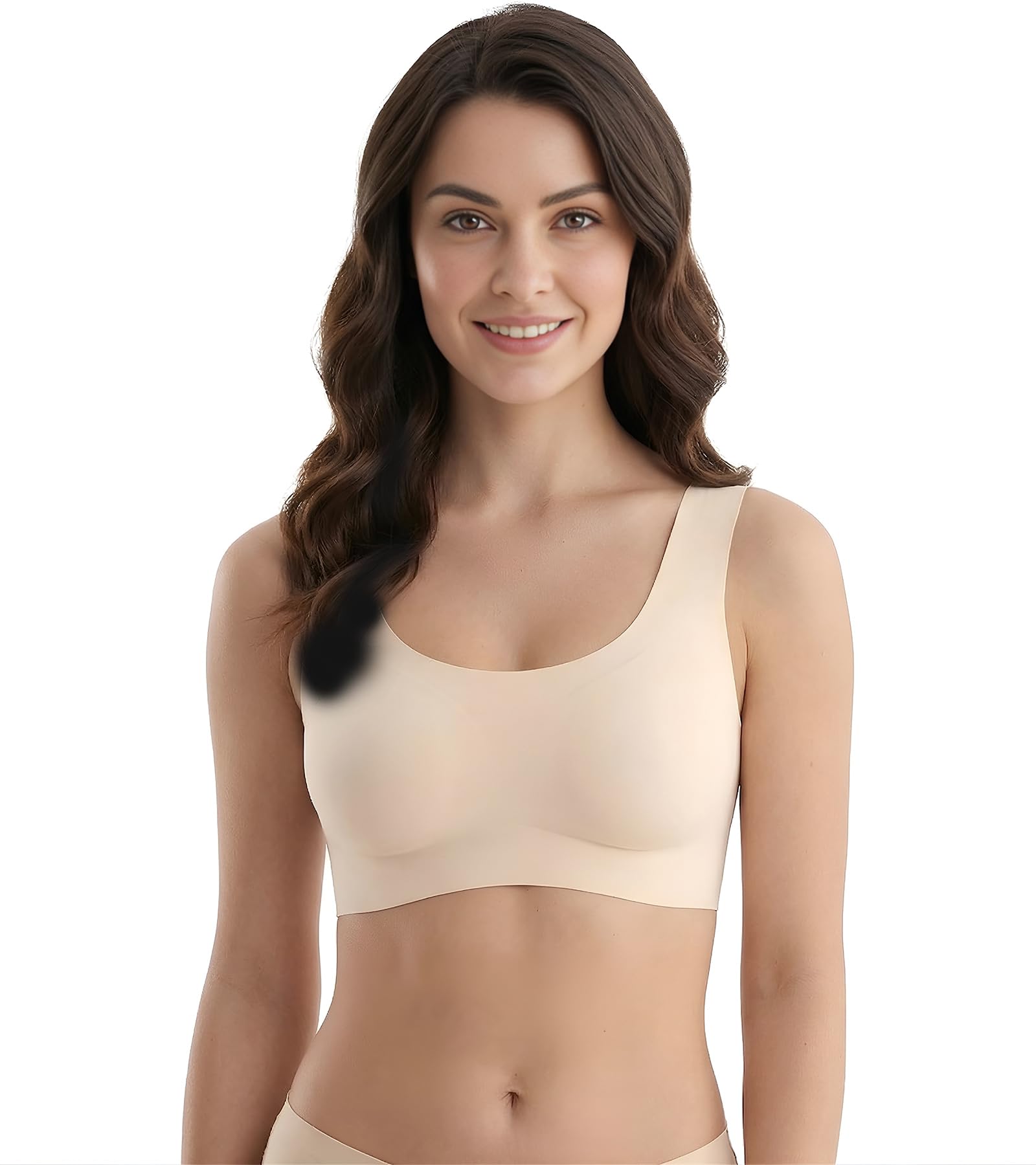 dclub Comfort Revolution Seamless Bra -Easy lite Full-Coverage Wireless Everyday Bra with Soft Comfort with Removable Pad.-picture-15