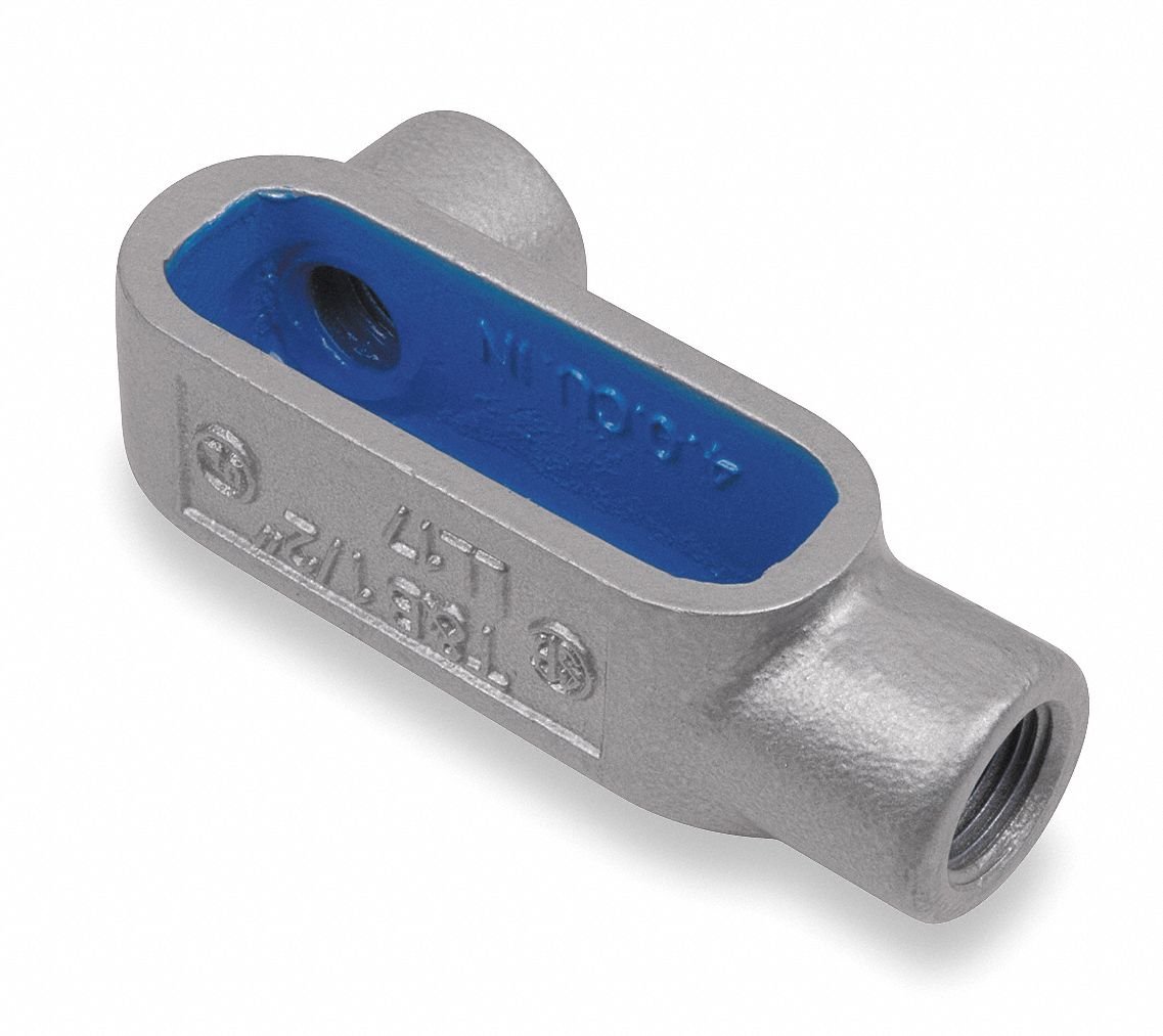 Thomas & Betts LL-Style 1-1/2" Conduit Outlet Body, Threaded Iron, 26.4 cu. in.