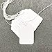 200Pcs White Paper Blank Tags with String, Paper Hang Lace Writable Label, Display Tags for Holiday Bag Clothing 2.75 x 1.57 Inches