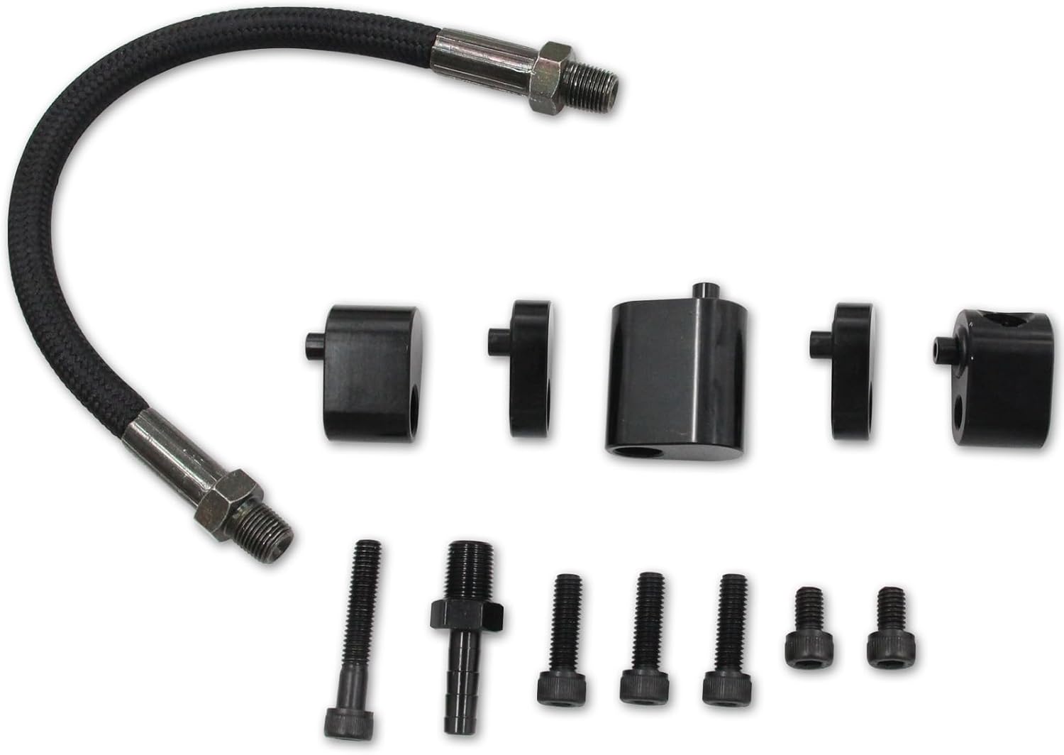 Black Pro Suit LS Coolant/Steam Port For All GM LS series engines LS Throttle Body Bypass Hose kit