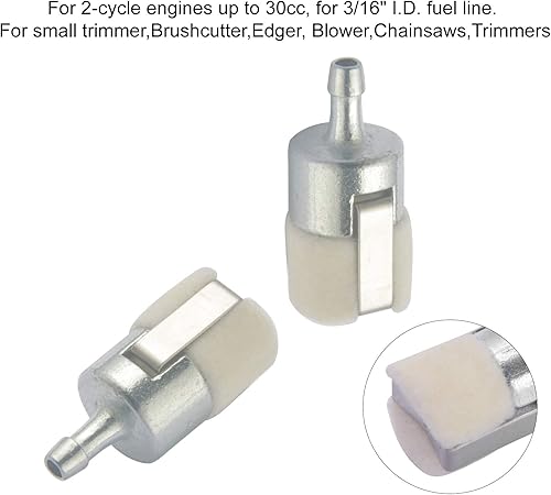 Miniatura 3 de Paquete de 12 filtros de combustible para Walbro 125-527 Echo 131-205-07320 Stihl FC75 FS85 Robin 3112 Shindaiwa T230 T231 recortadora de cuerdas,