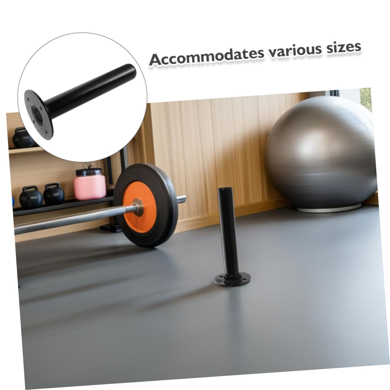 Gatuida 2 Piezas Organizador de Placas de Pesas de Hierro Pared Soporte Estable para Entrenamiento de y Almacenamiento Gimnasio o Garaje