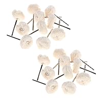 Vista 1 de COMOK Rueda pulida de algodón montada Buff 0.091 in vástago para joyería reloj luz polaco herramienta 20PCS