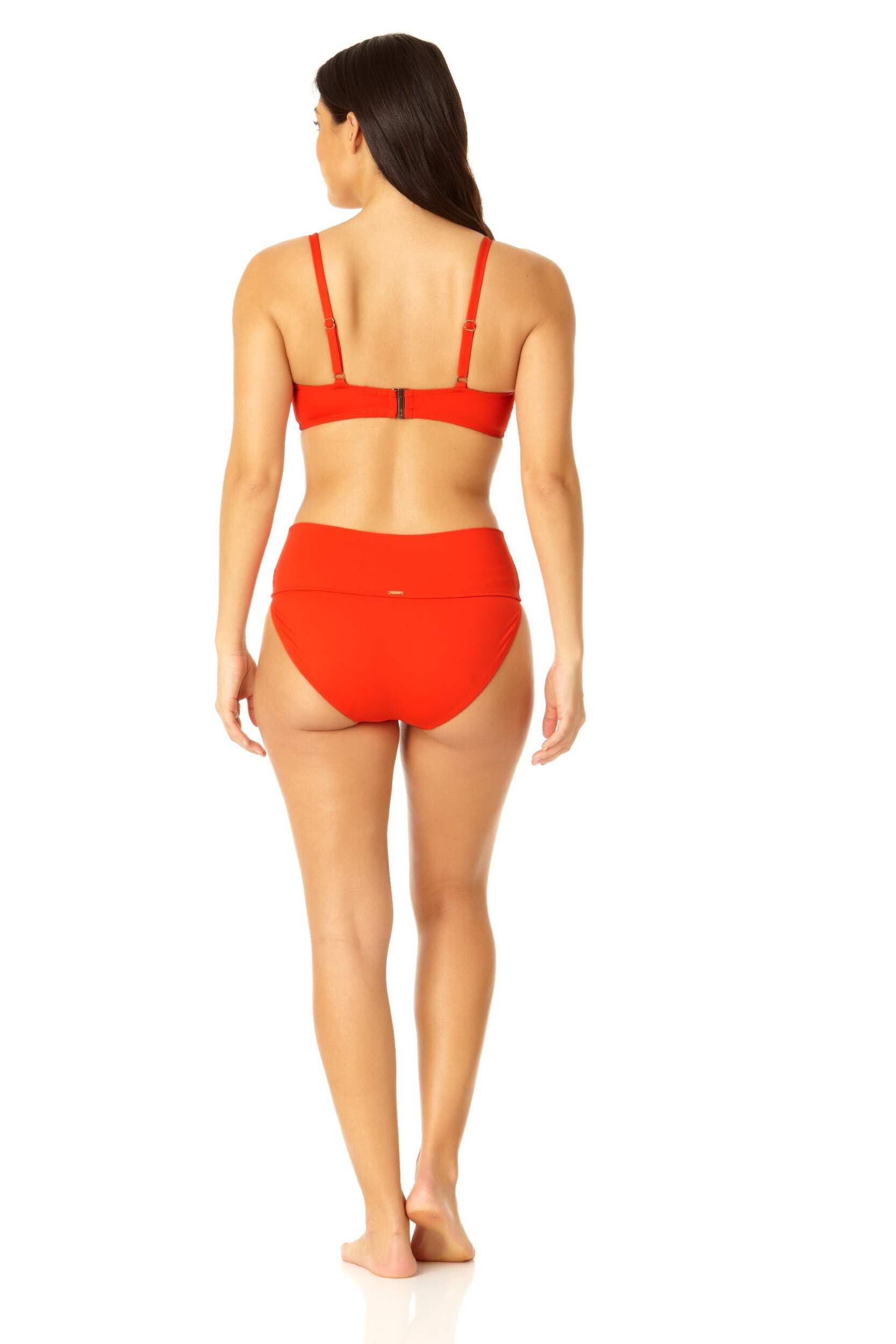 Anne Cole Bikini Kobiety Górna Część Bikini V Wire Z Podłużnym Zausznikiem