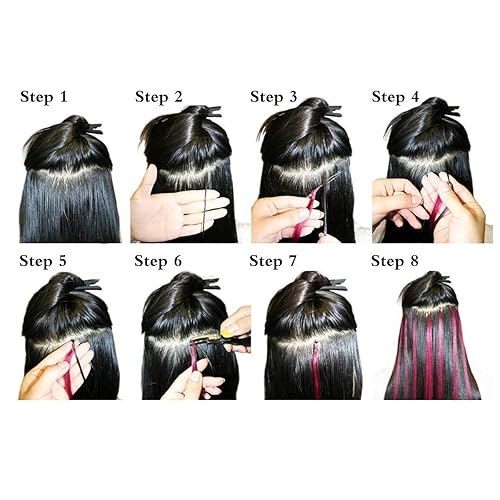 Miniatura 5 de 2500 extensiones de cabello con microenlaces, cuentas forradas de silicona de 0.197 in para extensiones de cabello humano con punta I Tip