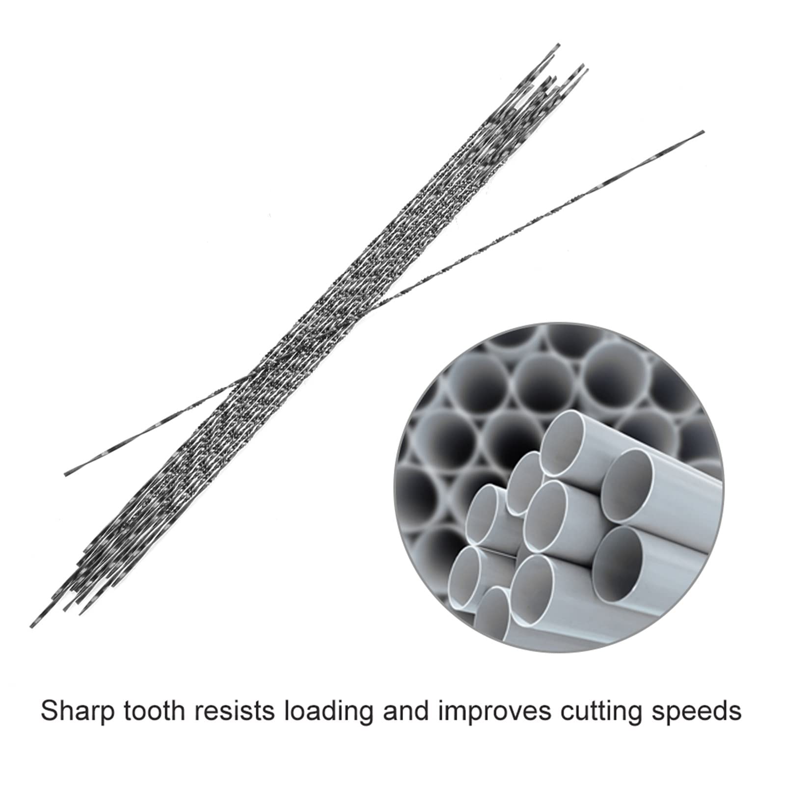 Scroll Saw Blades - 12 Pack #5 Blades for Wood Metal Jewelry -9