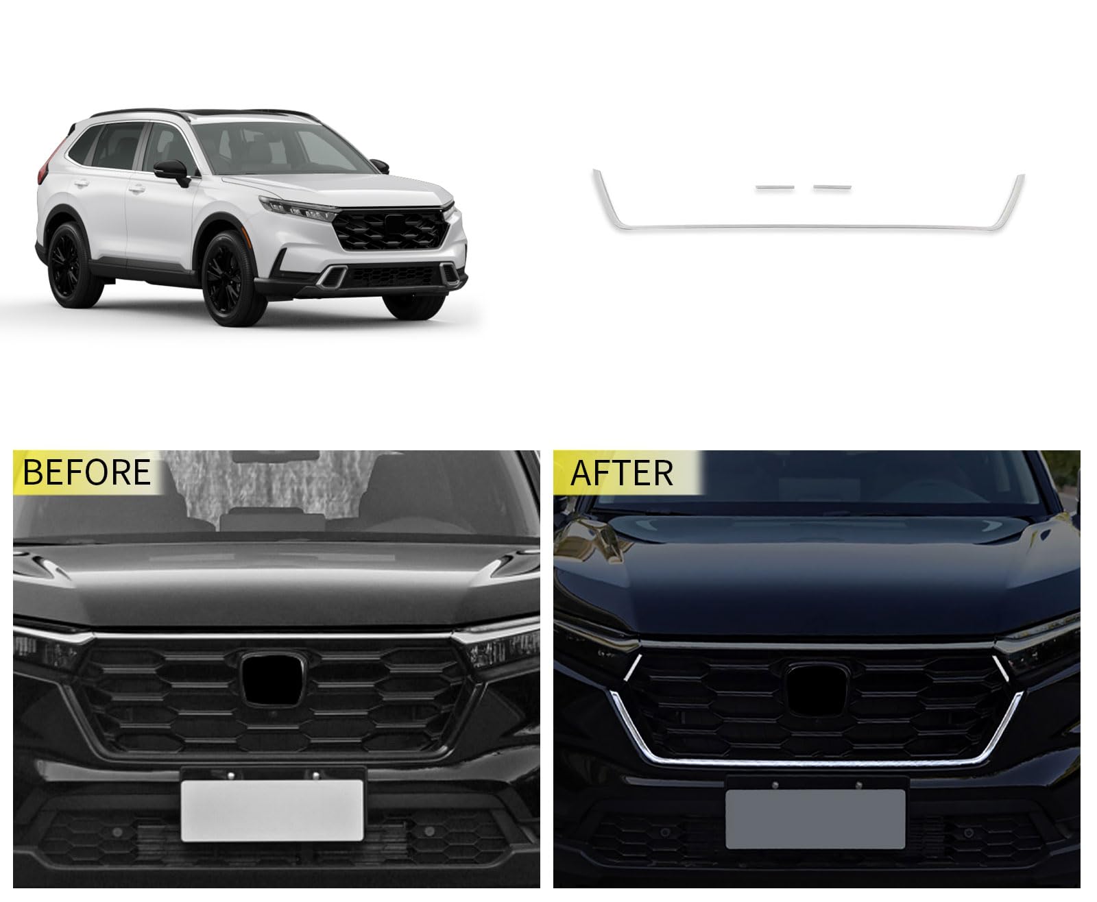 Amazon | TERDARAYフロントグリルトリム ホンダ新CRV CR-V 2023 2024