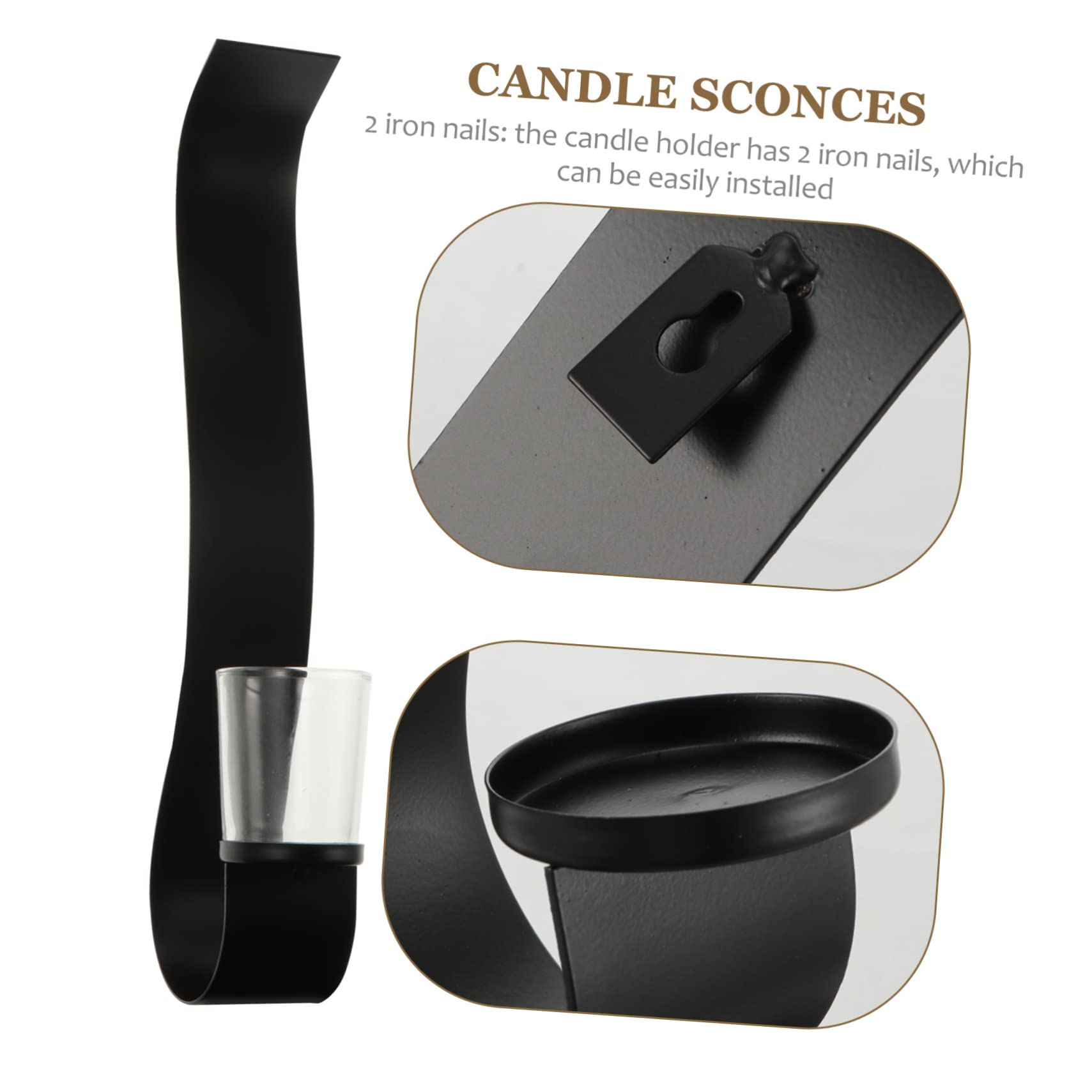 ULDIGI Vintage Wall Tealight Sconce Candle Holder Chic Candle Display for Living Room Bedroom Office Garden Decor Accent for Weddings Anniversaries and Parties