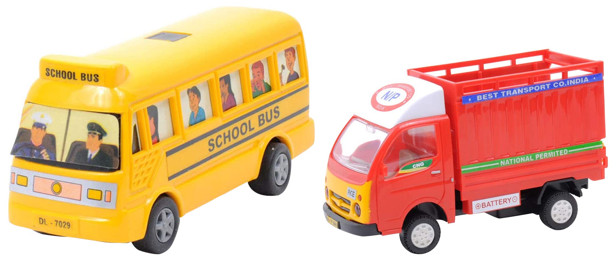 CENTY 3 Year and Up Toys Plastic Pull Back Carrier, 1 Pull Back Car, Multicolour&Krasa Plastic Mini Bus, Pack of 1, Yellow (B0B9GS8P73) Amazon Price History, Amazon Price Tracker